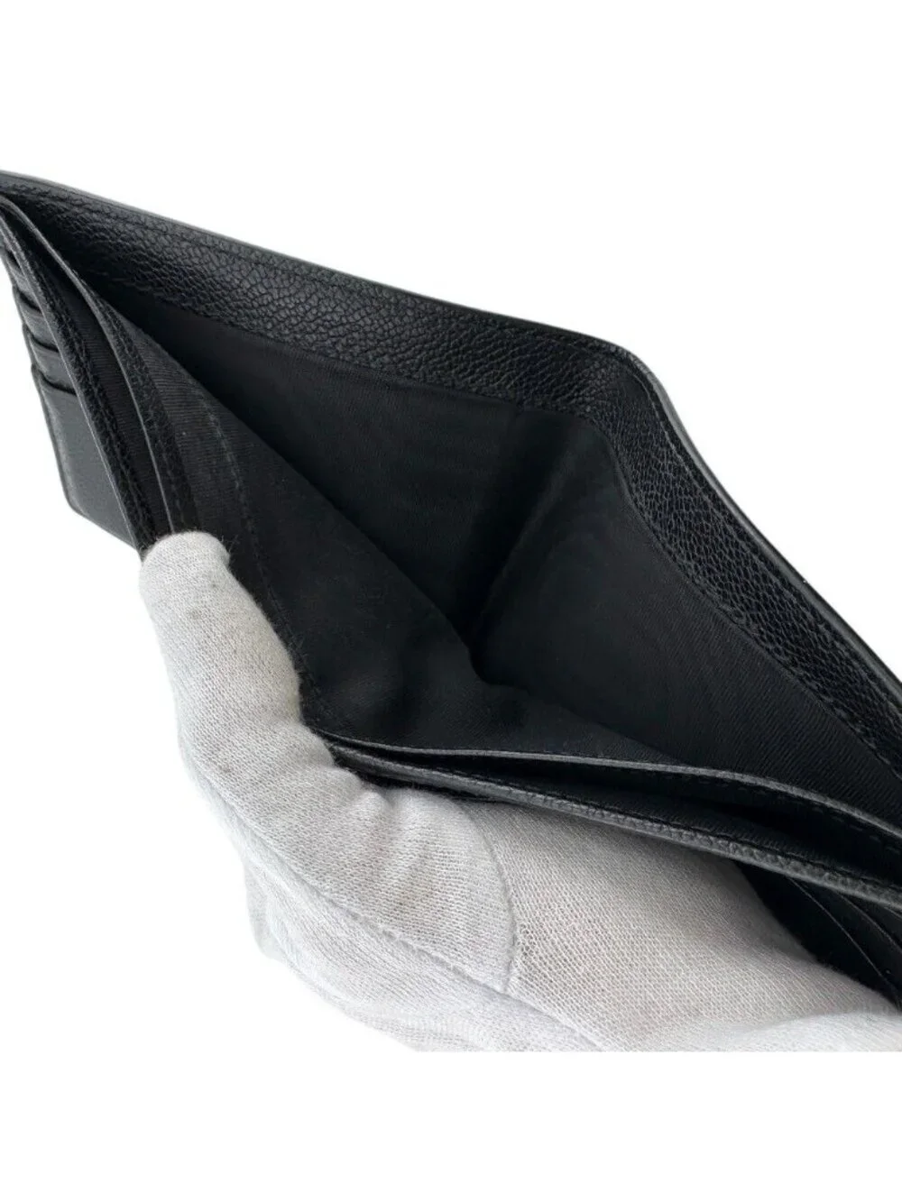Prada Saffiano Leather Bifold Wallet Black
